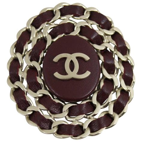 vintage chanel platic leather corsage brooch|Chanel brooch price.